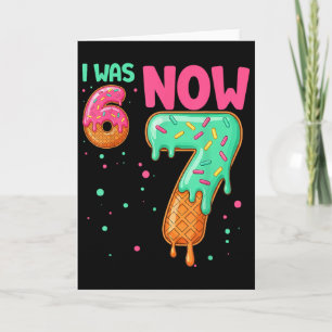 2 Seiten 67 Ich war 6 jetzt 7 vorne und Ck  Karte