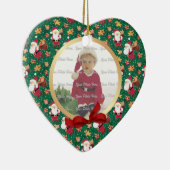 2 Seiten - Das Weihnachtsjungbaby-Foto Keramik Ornament (Rechts)