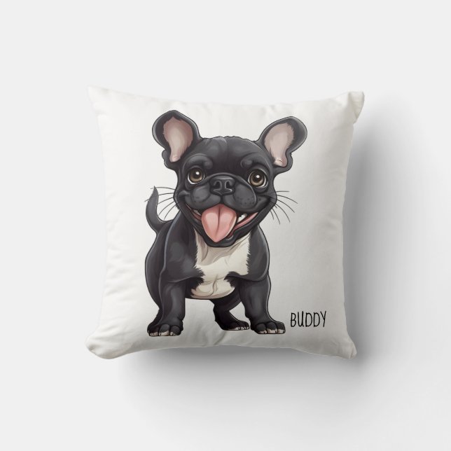 2 Seiten mit benutzerdefiniertem Text, französisch Kissen (Vorderseite)