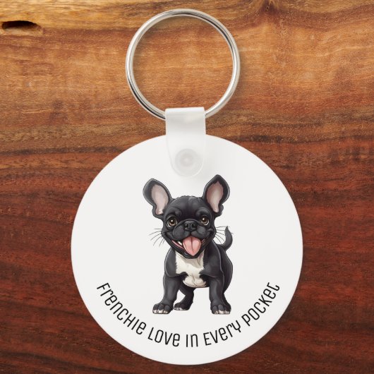 2 Seiten mit benutzerdefiniertem Text, französisch Schlüsselanhänger (Rückseite)