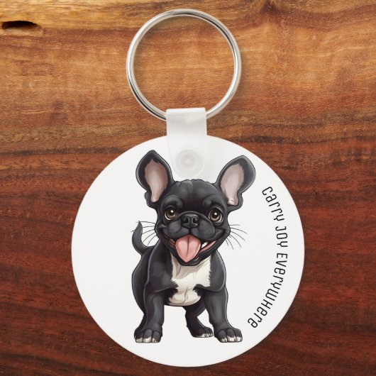 2 Seiten mit benutzerdefiniertem Text, französisch Schlüsselanhänger (Vorderseite)