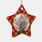 2 Seiten - Schneeflocken Foto Ornament (Rechts)