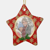 2 Seiten - Schneeflocken Foto Ornament (Links)