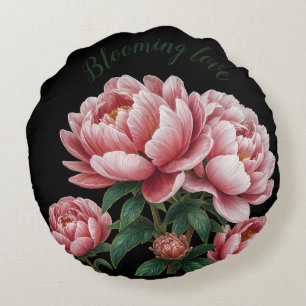 2 Seiten Schwarz & Weiß Blütenwerfen Liebe Kissen