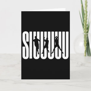 (2 Seiten) Siuuu Fußballfans Geschenk für Fan-Kind Karte
