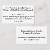 2 Seiten Visitenkarten Visitenkarte (Vorne/Hinten)