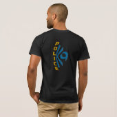 2 Seitendruck - Polizei K9 T-Shirt (Schwarz voll)