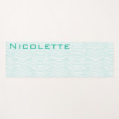 2 Seitengrüne Zebrastreifen und grüne Zebrastreife Yogamatte (Vorderseite (Horizontal))