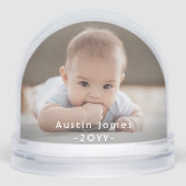 2 Seitenüberlagerungen für modernes Foto und Weißt Schneekugeln (Vorderseite)