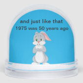 2-seitige 1975 Spaß-Schneeglobe Schneekugeln (Vorderseite)