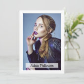 2-seitige 5-Foto-Modell-12x18-Comp/Zed-Karte Einladung (Stehend Vorderseite)