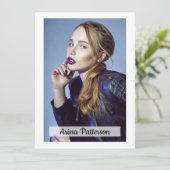 2-seitige 5-Foto-Modellschauspieler 5.12x18.5-Comp Einladung (Stehend Vorderseite)