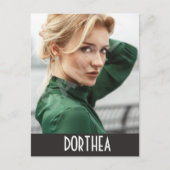 2-seitige Actor & Model Headshot Comp Postkarte (Vorderseite)