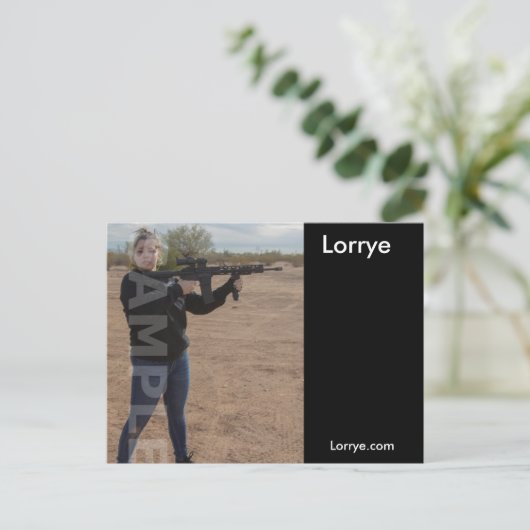 2-seitige Actor & Model Headshot Comp Postkarte (Stehend Vorderseite)