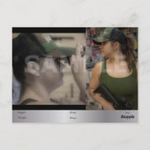 2-seitige Actor & Model Headshot Comp Postkarte (Rückseite)