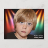 2-seitige Actor & Model Headshot Comp Postkarte (Vorderseite)