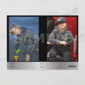 2-seitige Actor & Model Headshot Comp Postkarte (Rückseite)