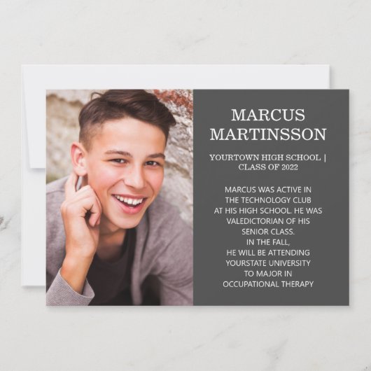 2-seitige Ankündigung von Braunen Abschluss 3 Foto (Vorderseite)