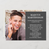 2-seitige Ankündigung von Braunen Abschluss 3 Foto (Vorne/Hinten)