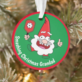 🎅 🤶 2-seitige, anpassbare Weihnachtspickleball Ornament