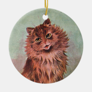 2-seitige Brown Tabby Cats ・ Louis Wain ・ Ornament