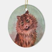 2-seitige Brown Tabby Cats ・ Louis Wain ・ Ornament (Links)