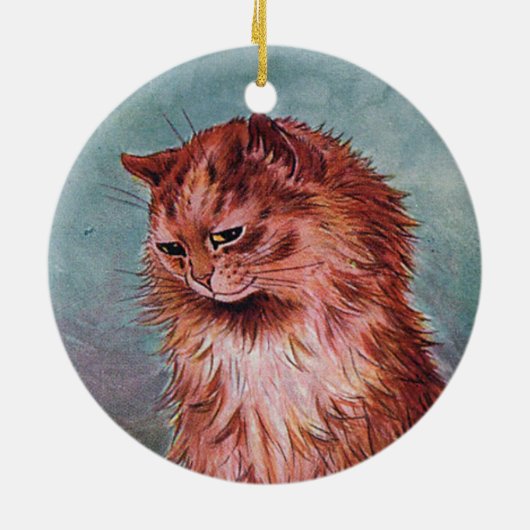 2-seitige Brown Tabby Cats ・ Louis Wain ・ Ornament (Hinten)
