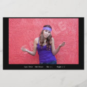 2-seitige, erschwingliche Comp-Karten des Schauspi Flyer (Hinten)