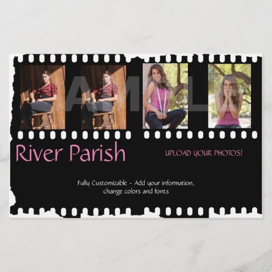 2-seitige, erschwingliche Schauspieler-Headshot-Ka Flyer (Vorne)