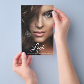 2-seitige Foto-Modell-Hauptdarsteller Comp-Zed-Kar Flyer (Handgriff)