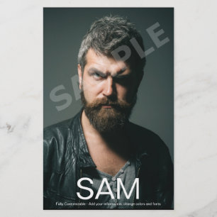 2-seitige Foto-Schauspieler-Comp-Zed-Karte Flyer