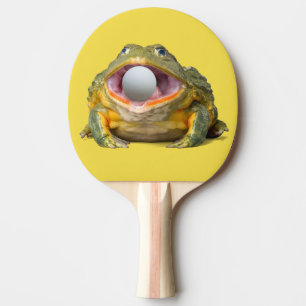 2-seitige Funny Wide Mouth Frog mit Ball in Mund Tischtennis Schläger