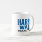 2-seitige Gerettet Demokratie/Zurück-Freude-Tasse Kaffeetasse (VorderseiteRechts)