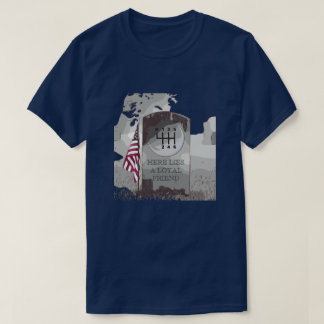 2-seitige HANDBUCH-Grabstein T-Shirt
