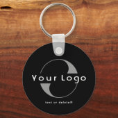 2-seitige Logos und QR-Code für Black Company Busi Schlüsselanhänger (Vorderseite)