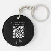 2-seitige Logos und QR-Code für Black Company Busi Schlüsselanhänger (Rückseite)