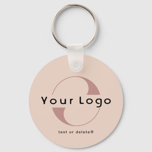 2-seitige Logos und QR-Code für "Blush Company Bus Schlüsselanhänger (Vorderseite)