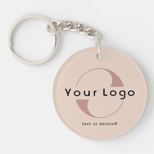 2-seitige Logos und QR-Code für "Blush Company Bus Schlüsselanhänger (Vorderseite)