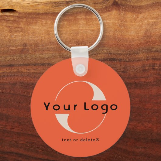 2-seitige Logos und QR-Code für Orange Company Bus Schlüsselanhänger (Vorderseite)