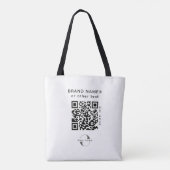 2-seitige Logos und QR-Code, White Company Busines Tasche (Rückseite)