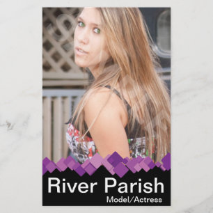 2-seitige Modell-Headshot-Kartenmodelle Flyer