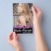 2-seitige Modell-Headshot-Kartenmodelle Flyer (Handgriff)