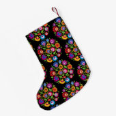 2-seitige polnische Folklore-Rundzusammensetzung Kleiner Weihnachtsstrumpf (Rückseite (Hängend))