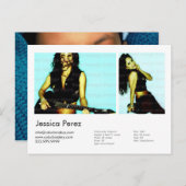 2-seitige Schauspieler und Modell 2 Shot Headshot  Postkarte (Vorne/Hinten)