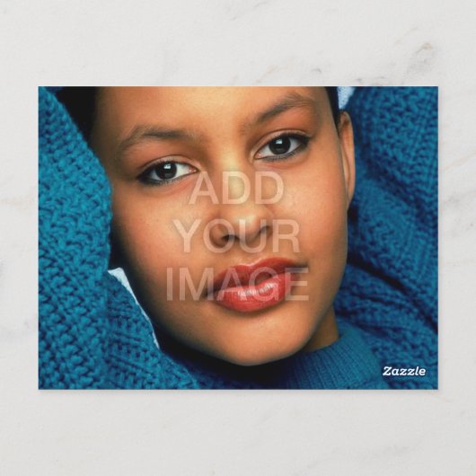 2-seitige Schauspieler und Modell Warm-Grau-Headsh Postkarte (Rückseite)