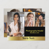 2-seitige Schauspieler- und Modellkopplungs-Comp Postkarte (Vorne/Hinten)