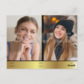 2-seitige Schauspieler- und Modellkopplungs-Comp Postkarte (Rückseite)