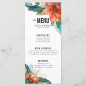 2-seitige Speisekarte + GETRÄNKE Hibiskus Serenade Menükarte (Vorderseite)