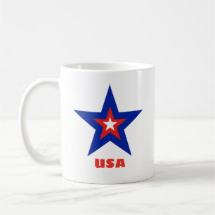 2-seitige Tricolor-Star mit Tasse für roten, benut