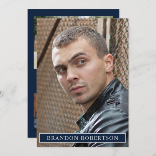 2-seitige Vorlage für 5-Foto-Schauspieler Modell 1 (Vorne/Hinten)